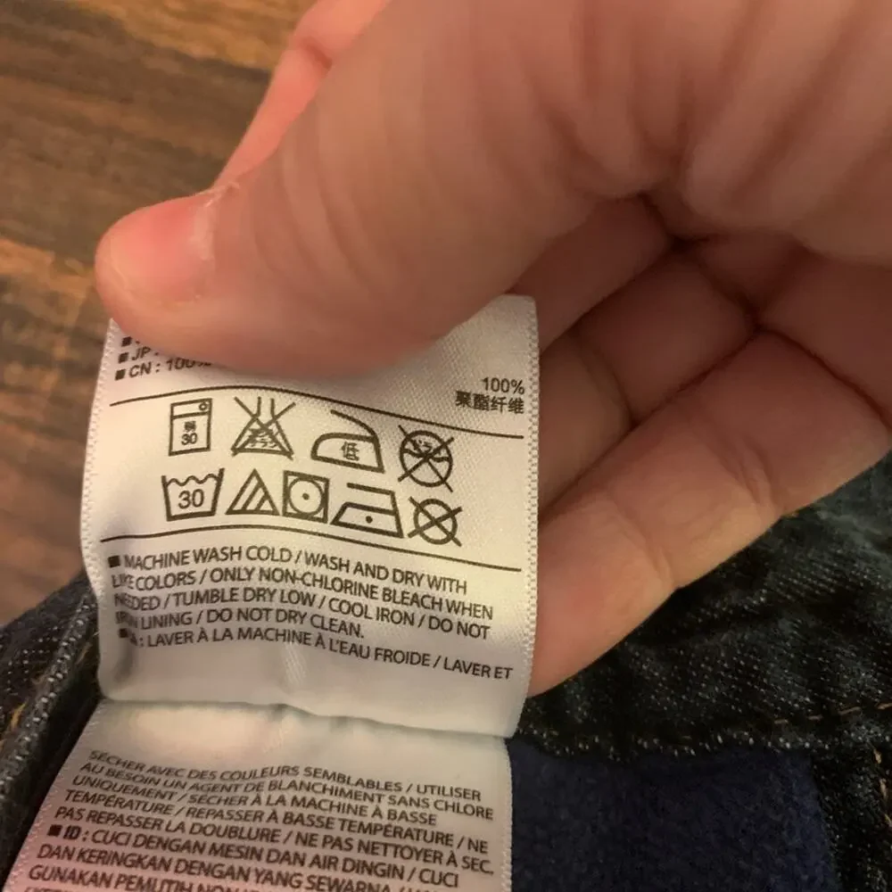 OLD NAVY Boy’s Fleece Lined Dark Wash Jeans / Size: 6-12 Months